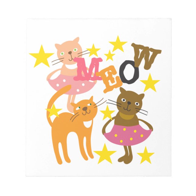 Bloco De Notas Gatos Dançantes (Frente)