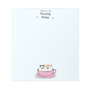 Bloco De Notas Gatos de Café Personalizados
