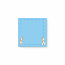 Gatos Laranja em um Fundo Azul Notas Post-it