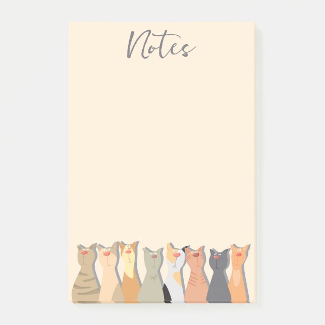 Bloco De Notas Gatos Legais (Frente)