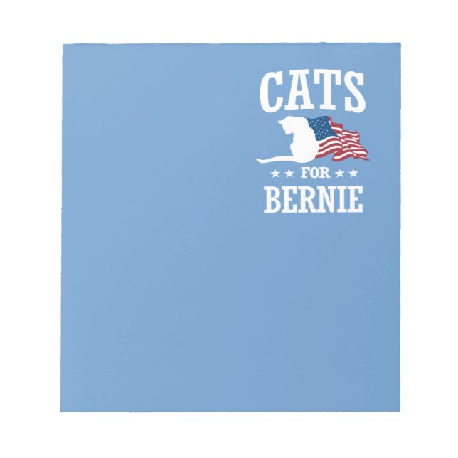BLOCO DE NOTAS GATOS PARA BERNIE SANDERS (Frente)