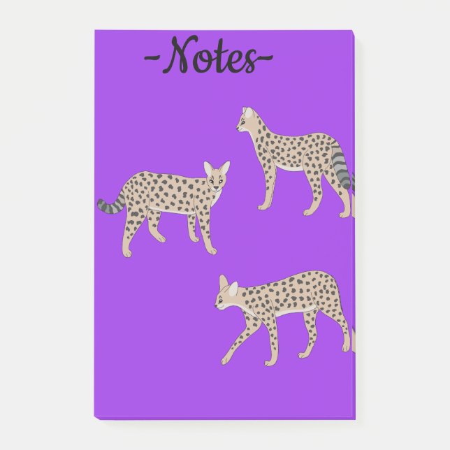Bloco De Notas Gatos Serval (Frente)