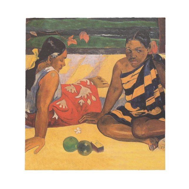 Bloco De Notas Gauguin French Polynesia Tahiti Women (Frente)