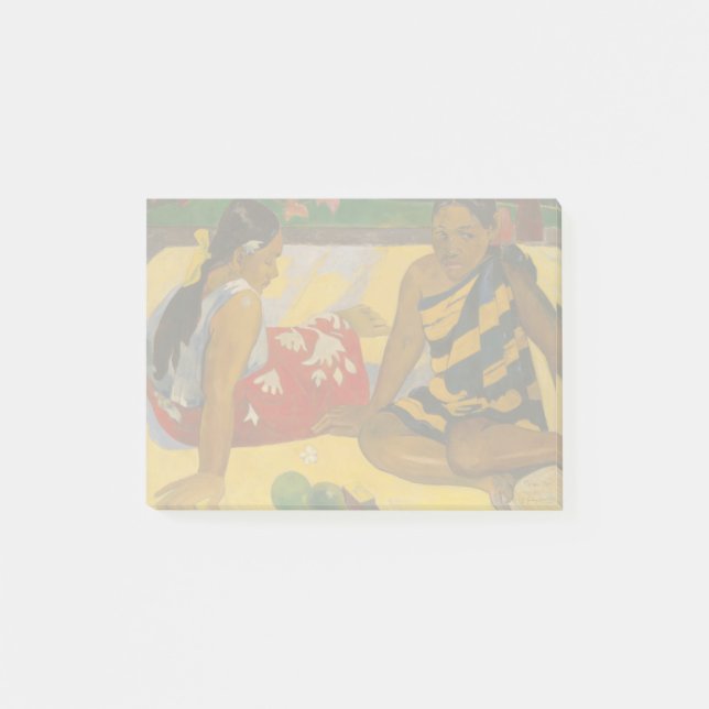 Bloco De Notas Gauguin French Polynesia Tahiti Women Painting (Frente)