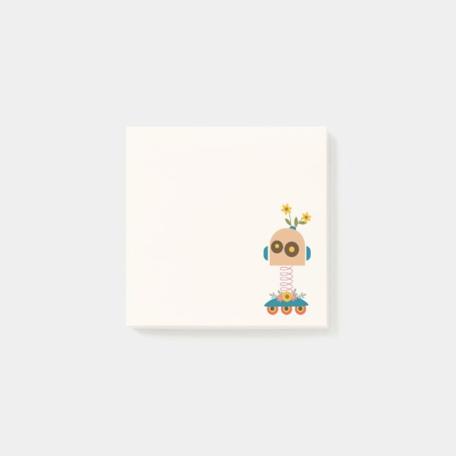 Bloco De Notas Geek colorido para robôs giros (Frente)