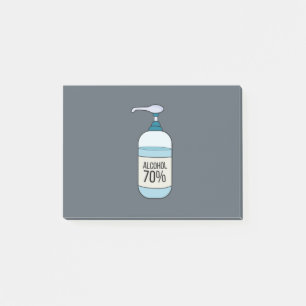 Bloco De Notas Gel Sanetizer Mão com 70% de Álcool