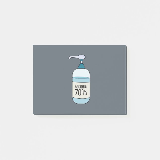 Bloco De Notas Gel Sanetizer Mão com 70% de Álcool (Frente)