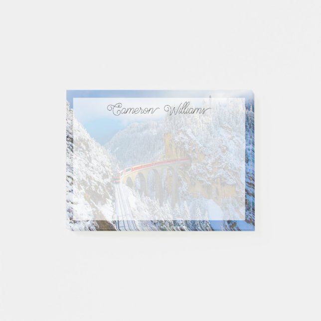 Bloco De Notas Gelo e neve | Bernina Express, Suiça (Frente)