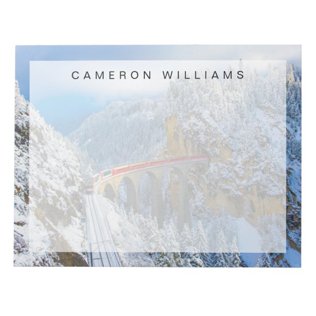 Bloco De Notas Gelo e neve | Bernina Express, Suiça (Frente)