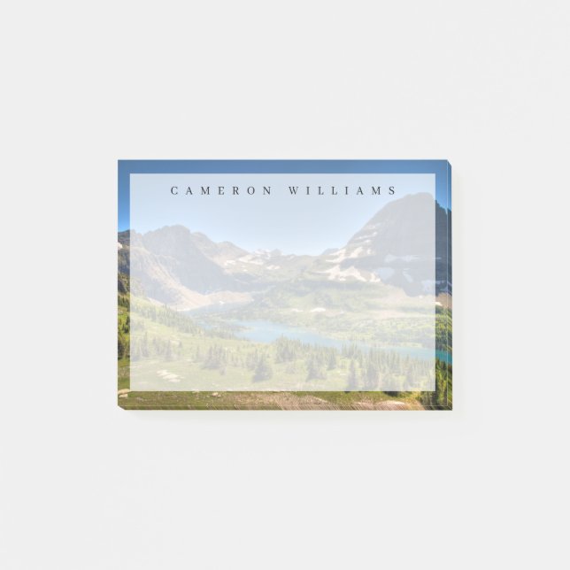 Bloco De Notas Gelo e neve | Glacier National Park, Montana (Frente)