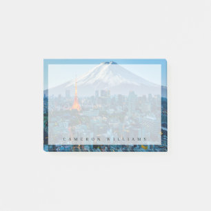 Bloco De Notas Gelo e neve Linha telefônica do Monte Fuji & Tok