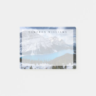 Bloco De Notas Gelo e neve Peyto Lake, Rockies canadianos