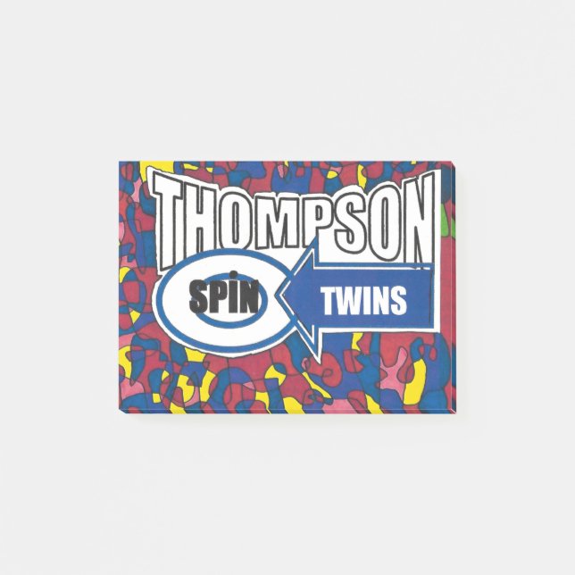 Bloco De Notas Gêmeos Thompson Spin. (Frente)