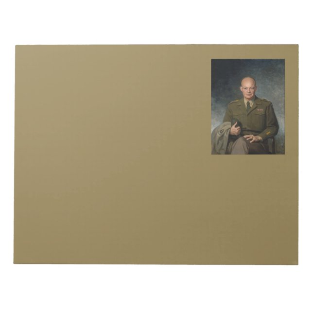 Bloco De Notas General Dwight Eisenhower 5 Star - Retrato Pintado (Frente)