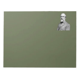 Bloco De Notas General Robert E. Lee Army Green