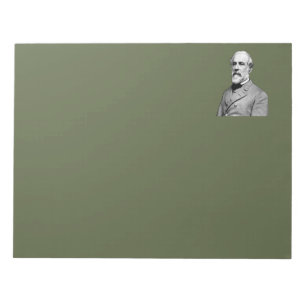 Bloco De Notas General Robert E. Lee Army Green