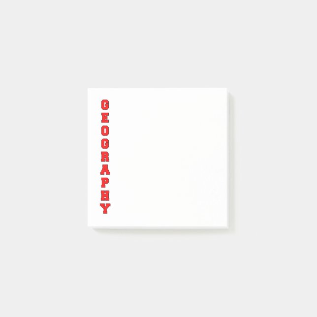 Bloco De Notas Geografia (Frente)