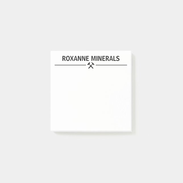Bloco De Notas Geologist's Custom (Frente)
