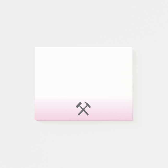 Bloco De Notas Geologist's Rock Hammer Logo (Frente)