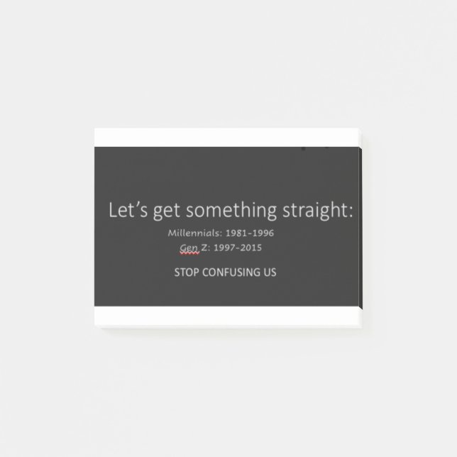 Bloco De Notas Geração e geração Z (Frente)