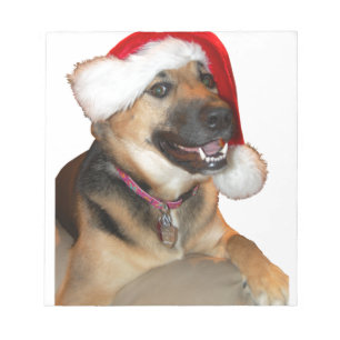 Bloco De Notas German shepherd de Natal