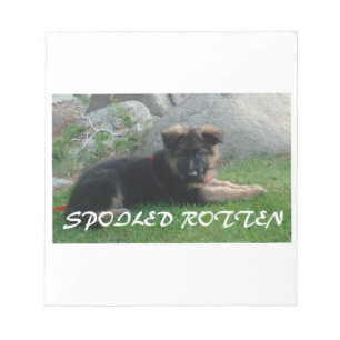 Bloco De Notas german shepherd podre estragado