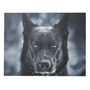 Bloco De Notas German shepherd Preto