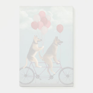 Bloco De Notas German shepherd Tandem