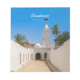 Bloco De Notas Ghadames, Líbia - Mesquita Branca
