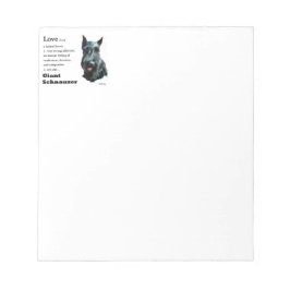 Bloco De Notas Giant Schnauzer Art