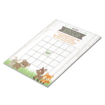 Gift Bingo Woodland Chá de fraldas Game Pack