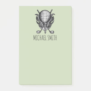 Bloco De Notas Gift Golfer Club Personalizado Verde