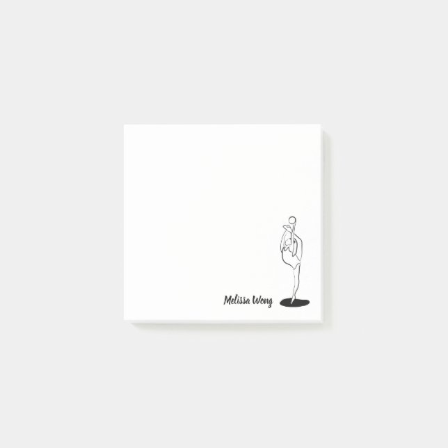 Bloco De Notas ginasta Rítmica (Frente)