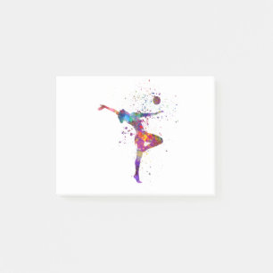 Bloco De Notas Ginástica rítmica em aquarela