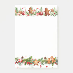 Bloco De Notas Gingerbird Man Gingerbird Treats