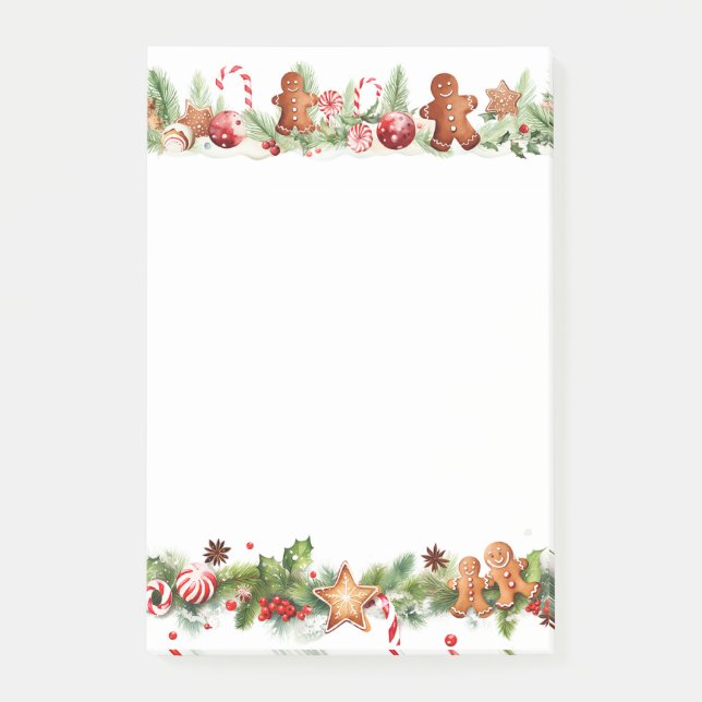 Bloco De Notas Gingerbird Man Gingerbird Treats (Frente)