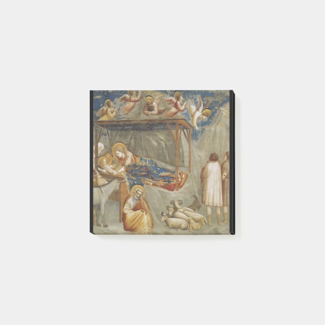 Bloco De Notas Giotto di Bondone O Nascimento Coleção de Belas Ar (Frente)