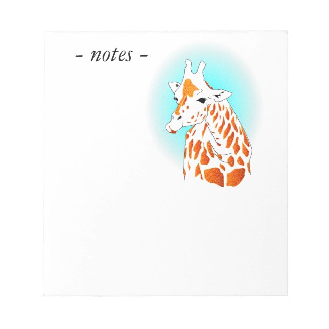 Bloco De Notas girafa (Frente)