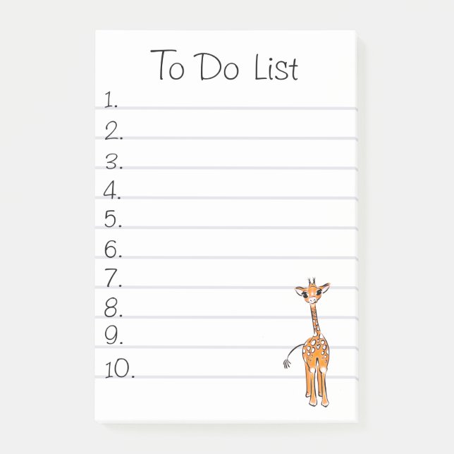 Bloco De Notas Girafa (Frente)