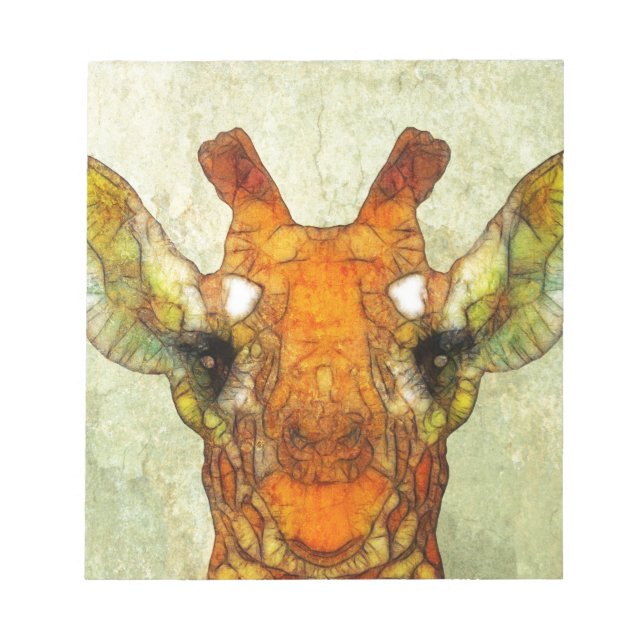 Bloco De Notas girafa abstrato (Frente)