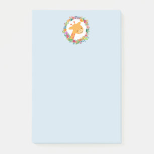 Bloco De Notas Girafa bonita com água