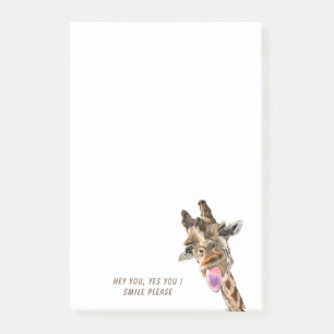 Bloco De Notas Girafa Divertida Notas Adhesivas Funny Post-it®