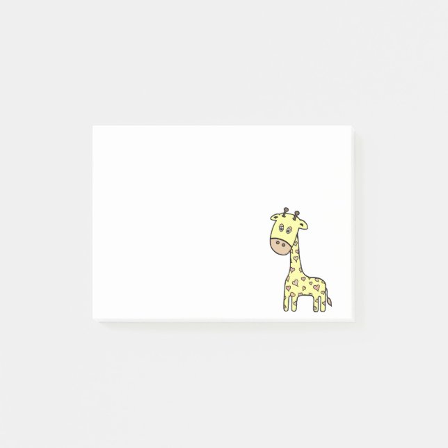 Bloco De Notas Girafa do bebê (Frente)