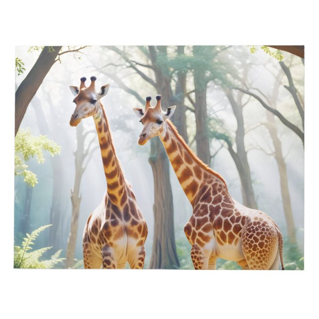 Bloco De Notas Girafa Natureza Animal (Frente)