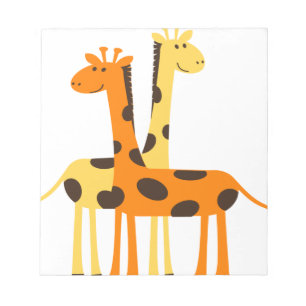 Bloco De Notas giraffe africa safari vida selvagem