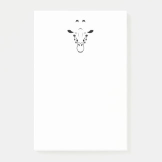 Bloco De Notas Giraffe Face Silhouette