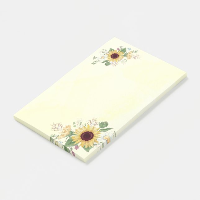 Bloco De Notas Girassóis (Inclinado)