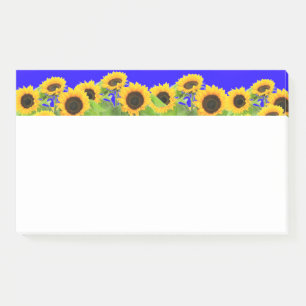 Bloco De Notas Girassóis - Bandeira Ucraniana Liberdade de Paz U