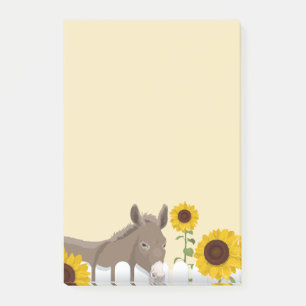 Bloco De Notas Girassóis' e Donkey