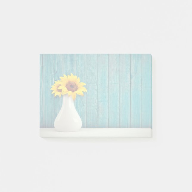 Bloco De Notas Girassóis num vaso (Frente)